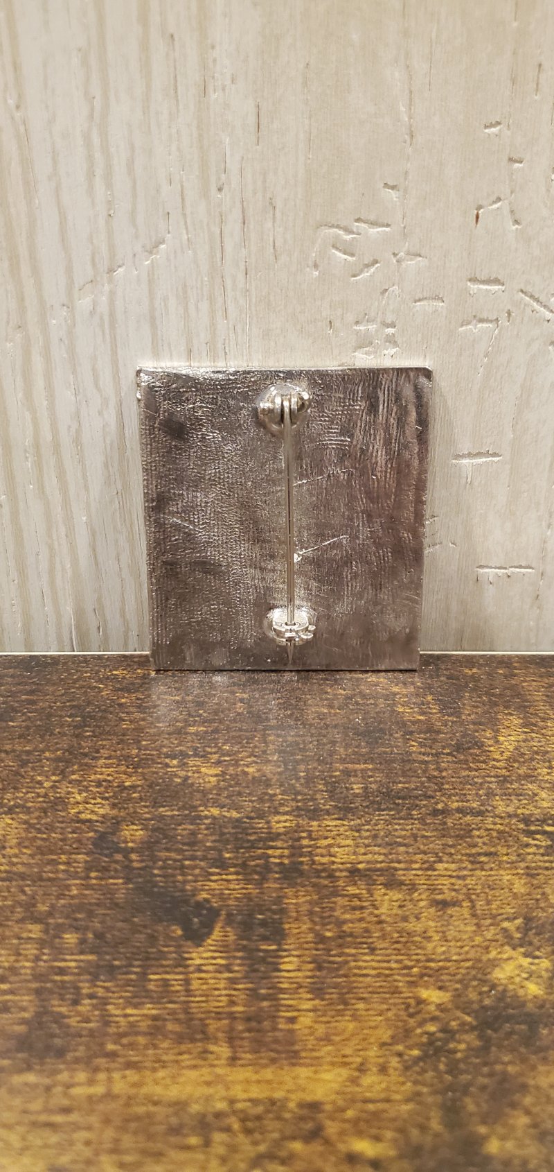 Image 1 of LEONARD SECURITY GUARD SQUARE BADGE (766)