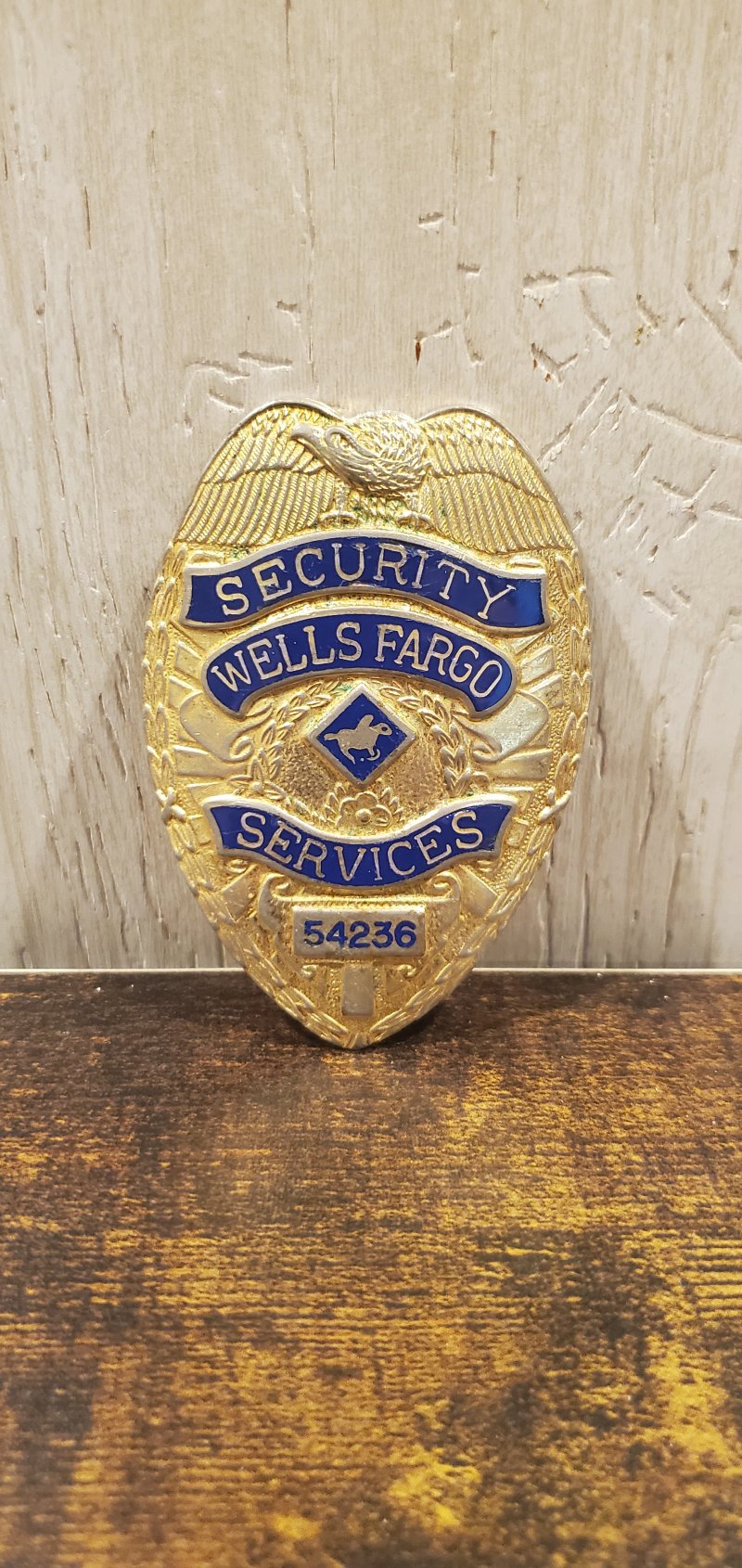 Image 0 of WELLS FARGO SERVICES SECURITY BADGE (54236)