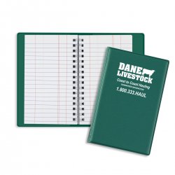 50 Custom Wire-O Tally Book Junior ($7.75) with Logo