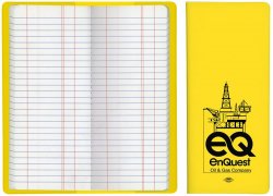 100 Custom Long Tally Book ($2.95 Ea.) with Logo