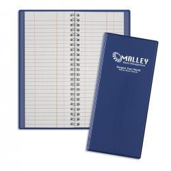 100 Engraved Wire-O Flexible Tally Book ($5.95 Ea.) with Logo