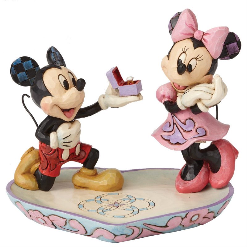 Image 0 of Mickey Proposing to Minnie Figure