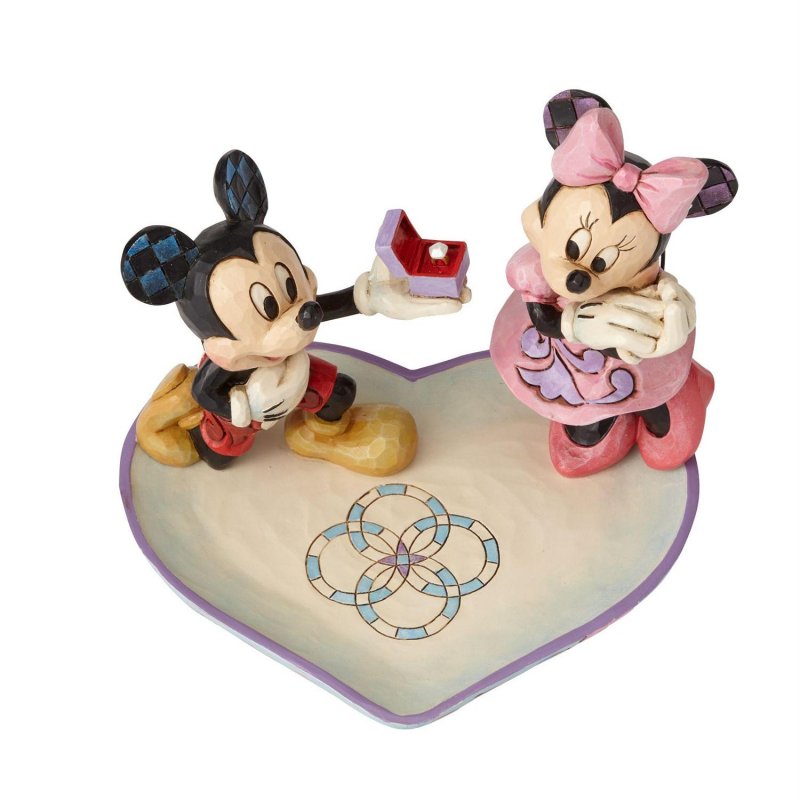 Image 1 of Mickey Proposing to Minnie Figure