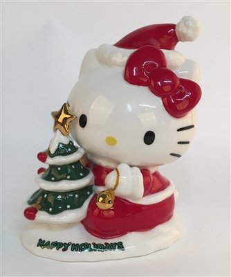 Image 0 of Hello Kitty with Tree Figurine with Gold