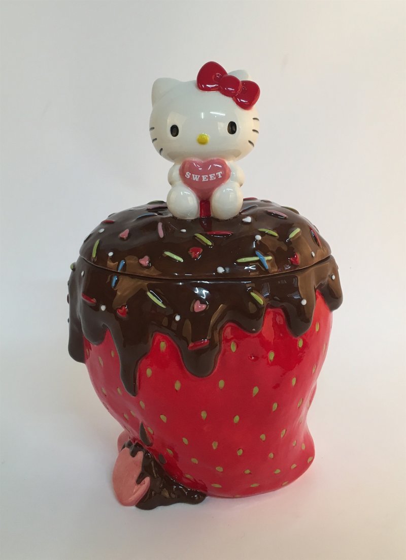 Image 0 of Hello Kitty with Strawberry Cookie Jar