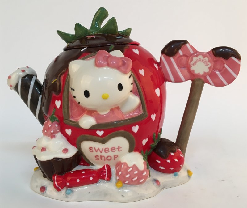 Image 0 of Hello Kitty Sweet Strawberry Shop Teapot