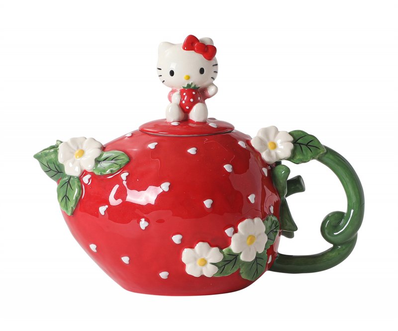Image 0 of Hello Kitty Sweet Strawberry Teapot