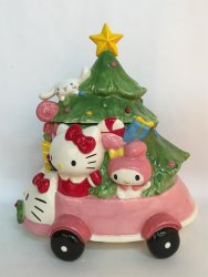 HELLO KITTY AND FRIENDS HOLIDAY JOY RIDE COOKIE JAR