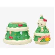 Image 1 of Hello Kitty Holiday Tree Cookie Jar