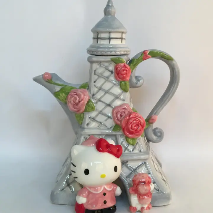 Image 0 of Hello Kitty Bonjour Paris Teapot