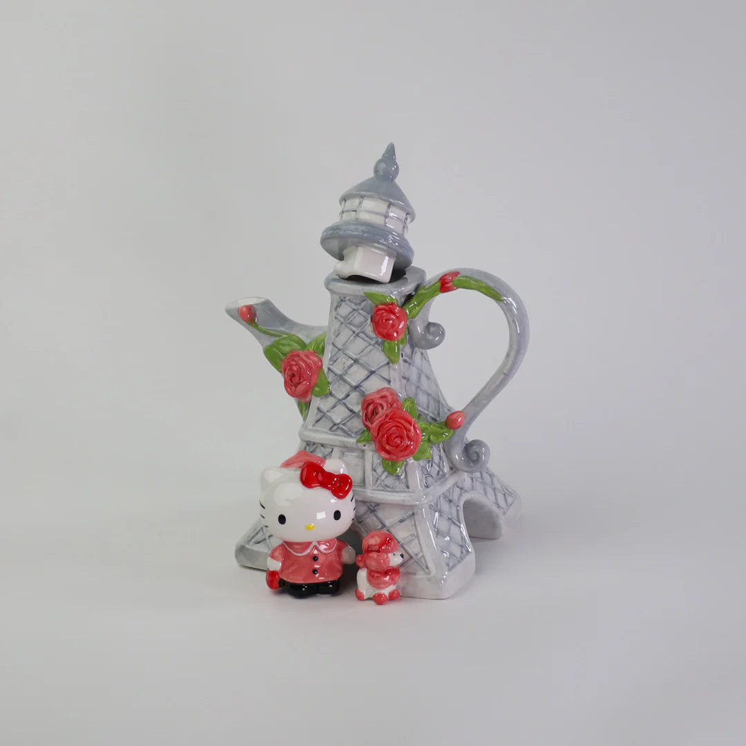 Image 1 of Hello Kitty Bonjour Paris Teapot
