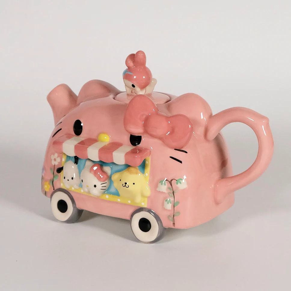Image 1 of HELLO KITTY AND FRIENDS ROLLING CAFE TEAPOT