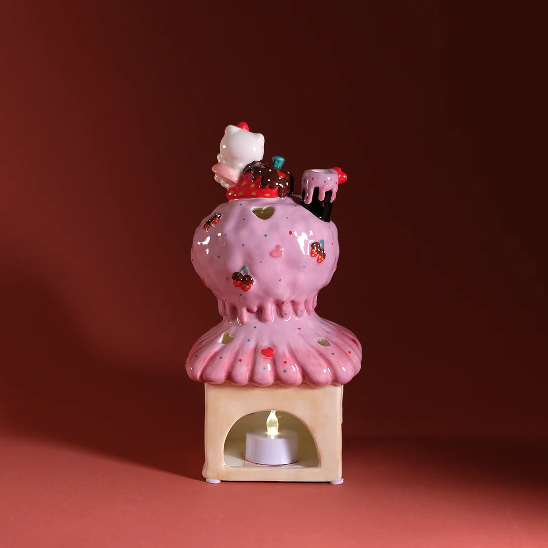 Image 1 of HELLO KITTY AND FRIENDS SWEET HEART DONUT SHOP CANDLE HOUSE