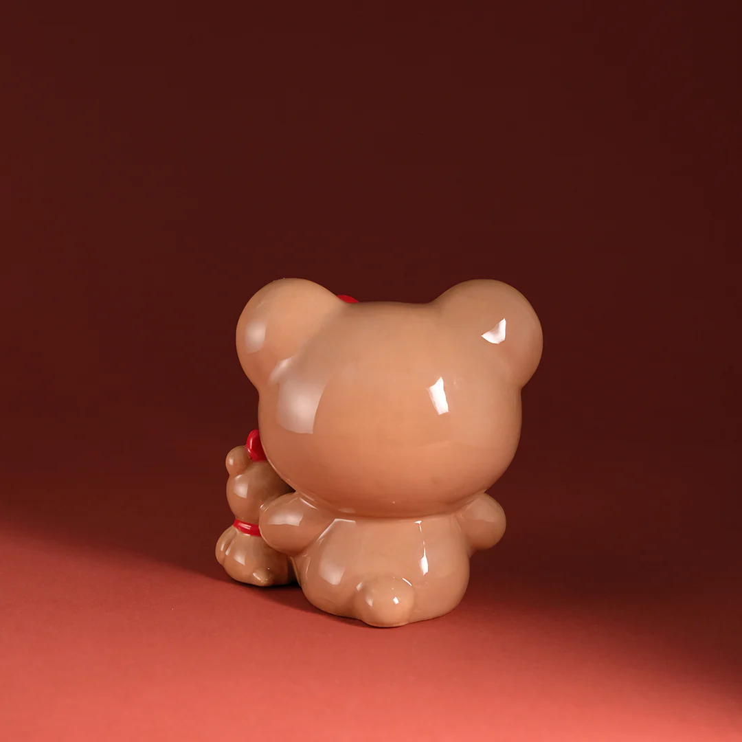 Image 1 of HELLO KITTY AND TEDDY BEAR LOVE FIGURINE