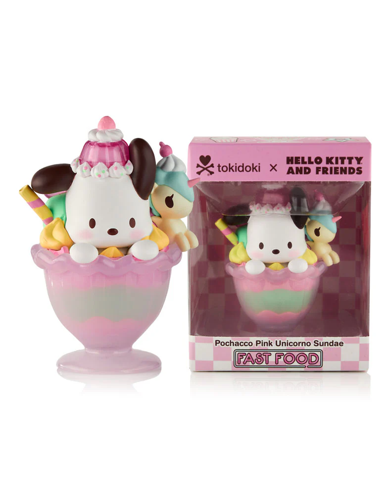 Image 0 of Tokidoki x Hello Kitty and Friends Fast Food - Pochacco Pink Unicorno Sundae (Sp