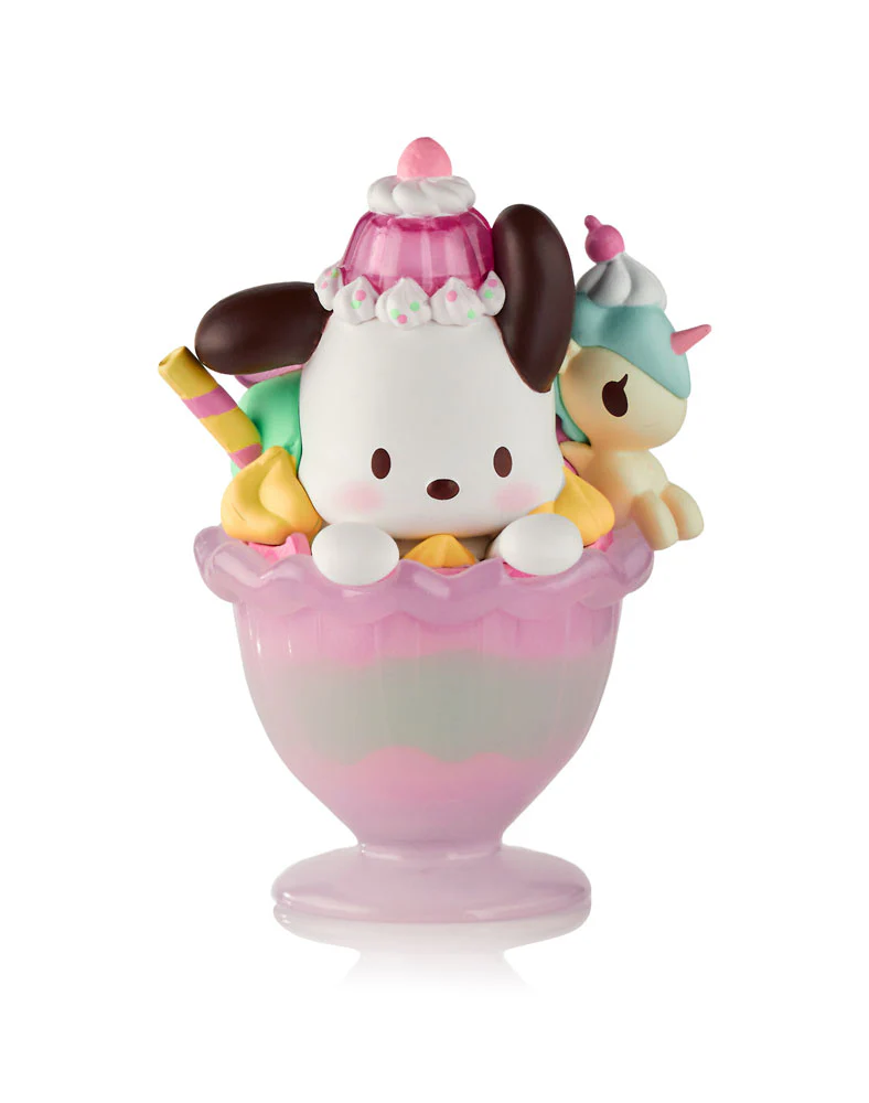 Image 1 of Tokidoki x Hello Kitty and Friends Fast Food - Pochacco Pink Unicorno Sundae (Sp