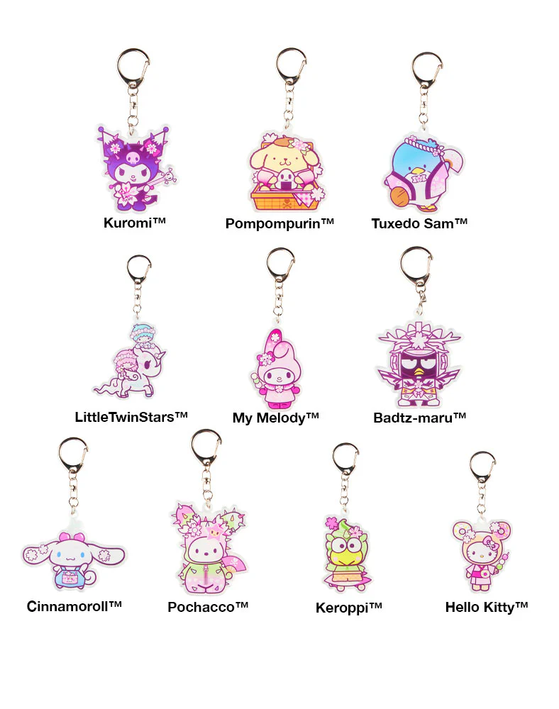Image 10 of Tokidoki x Hello Kitty and Friends Cherry Blossom Acrylic Keychain Blind Box