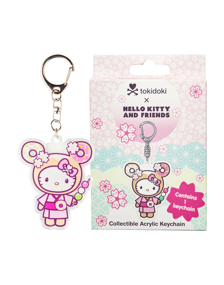 Tokidoki x Hello Kitty and Friends Cherry Blossom Acrylic Keychain Blind Box