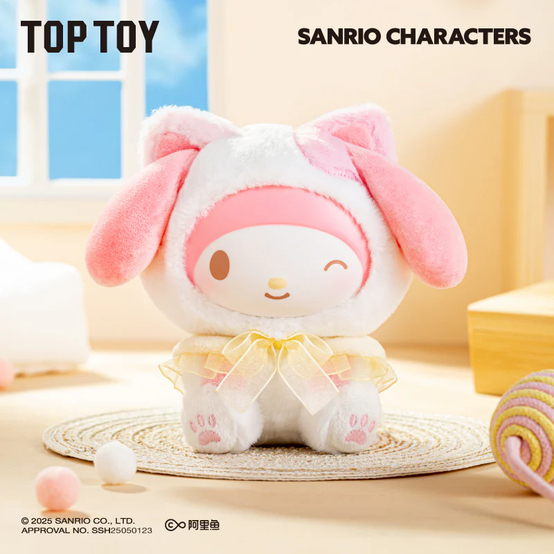 Image 3 of Sanrio Play with Kittens Series Plush Keychains Gift Blind Box
