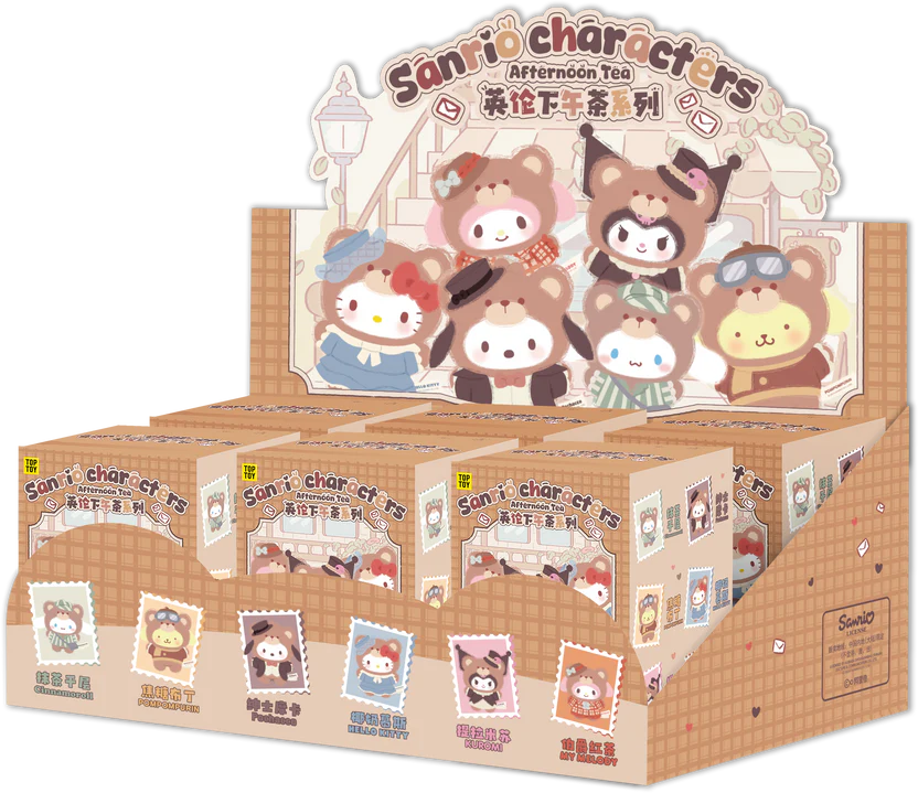 Sanrio Afternoon Tea Series Vinyl Plush Keychains Gift Blind Box