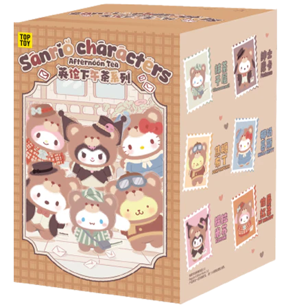 Image 8 of Sanrio Afternoon Tea Series Vinyl Plush Keychains Gift Blind Box