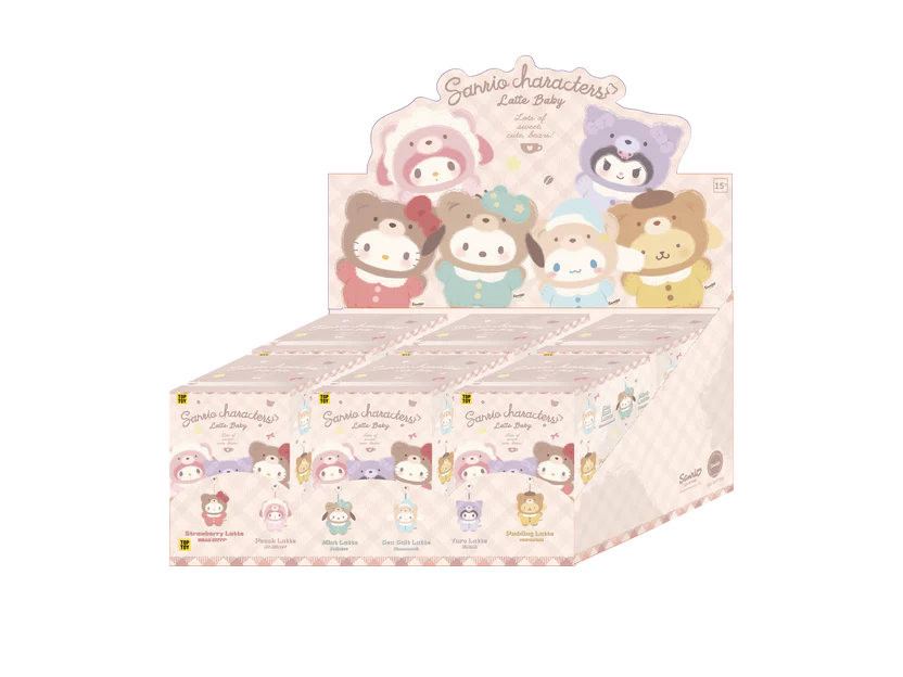 Image 0 of Sanrio Latte Baby Vinyl Plush Keychains Gift Blind Box
