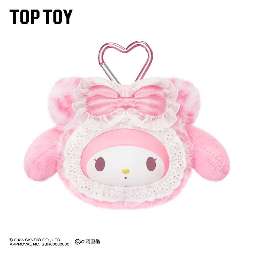 Image 4 of SANRIO Fluffy Teddy Bear Plush Keychain Gift Blind Box