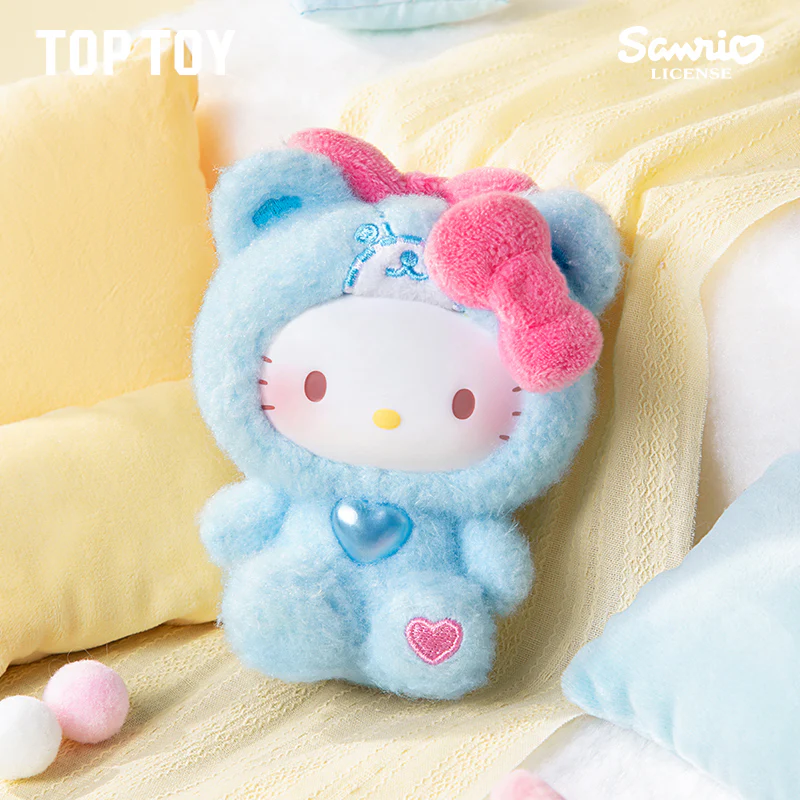 Image 3 of HELLO KITTY Teddy Pajamas Plush Keychain Series Blind Box