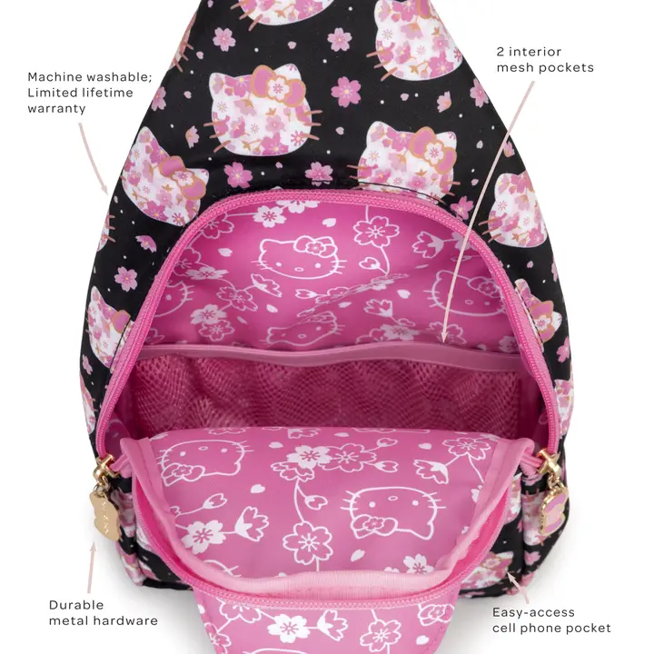 Image 3 of Hello Kitty&reg; �- JuJuBe Cherry Blossoms Crossbody Sling