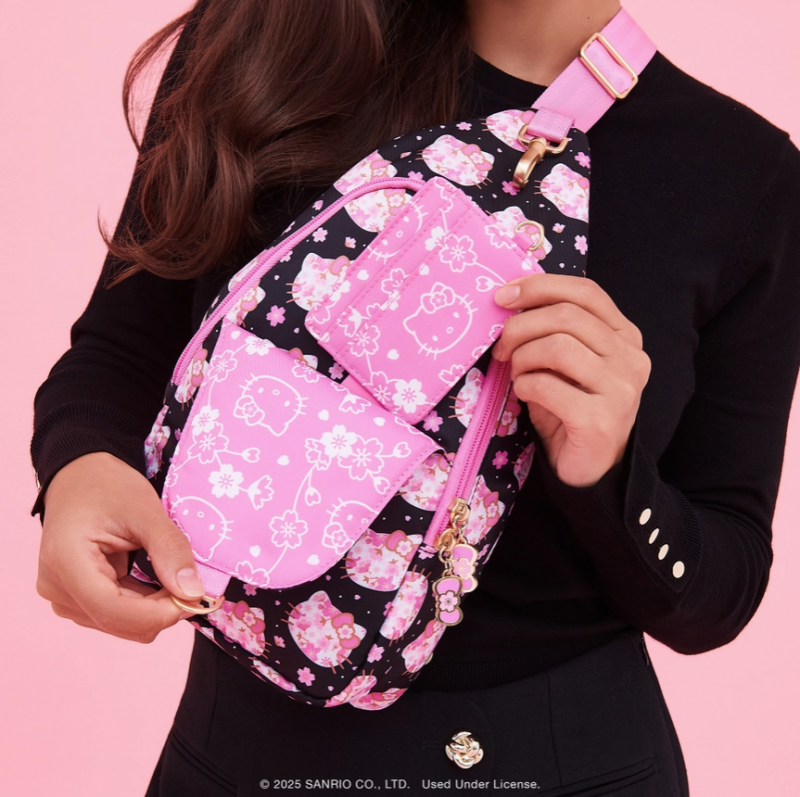 Image 4 of Hello Kitty&reg; �- JuJuBe Cherry Blossoms Crossbody Sling