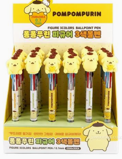 Image 0 of Sanrio Figure 3-COLOR Ballpoint Pen - Pompompurin
