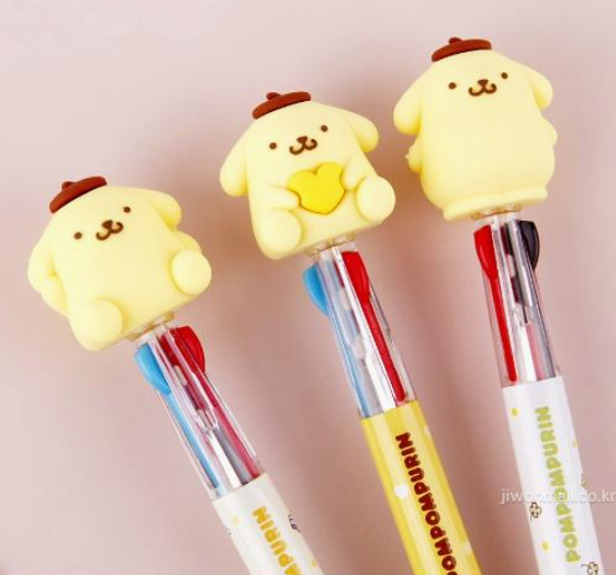 Image 2 of Sanrio Figure 3-COLOR Ballpoint Pen - Pompompurin