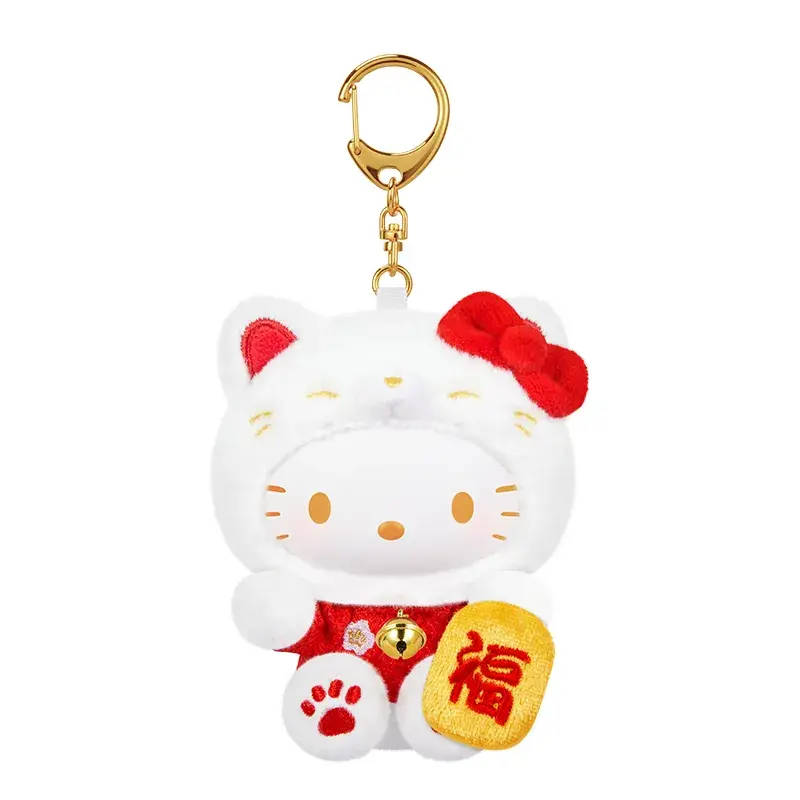 Image 7 of Sanrio Characters Lucky Cat Series Plush Keychain Blind Box