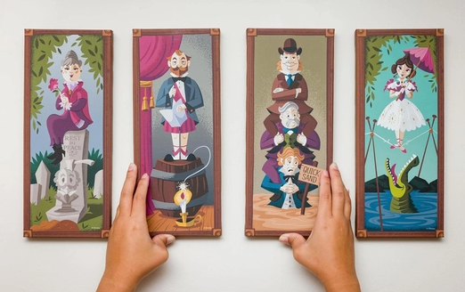 Image 2 of Disney Haunted Mansion 4-Piece Canvas Wall Art Set