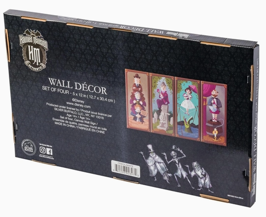 Image 3 of Disney Haunted Mansion 4-Piece Canvas Wall Art Set