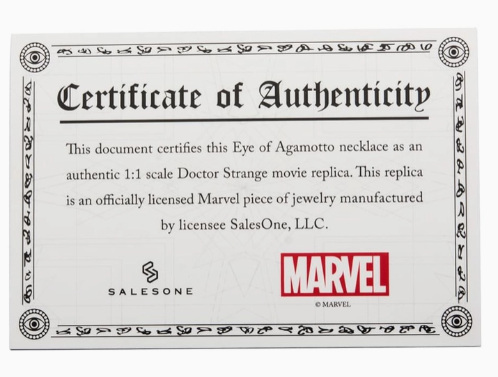 Image 3 of Dr Strange Eye of Agamotto Licensed Prop Replica Necklace