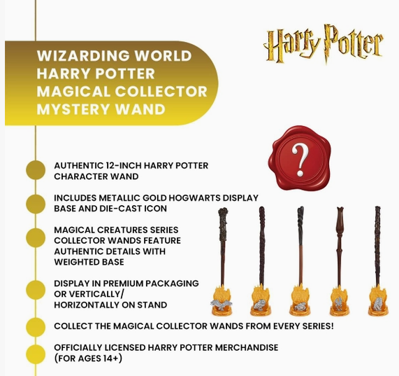 Image 4 of Harry Potter Mystery Magical Collector Wand | One Random