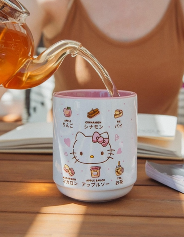 Image 2 of Hello Kitty Apples 12oz Ceramic Asian Tea Cup