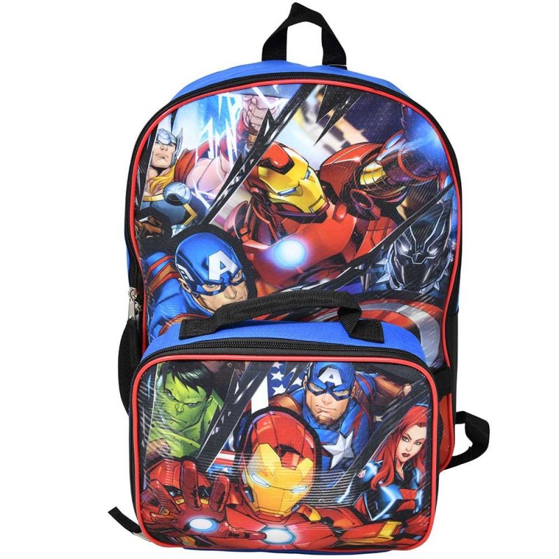 Image 0 of Avengers Backpack with Lunch Bag