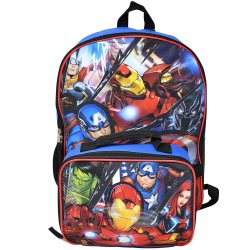 Avengers Backpack with Lunch Bag