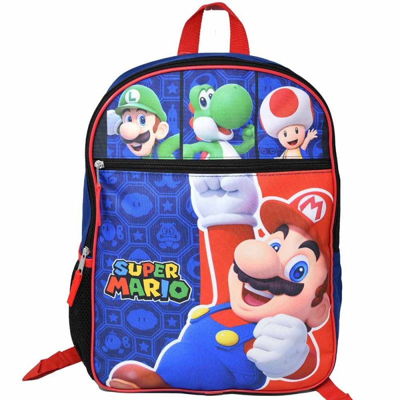 Image 0 of Mario Backpack with 1 Front Pocket