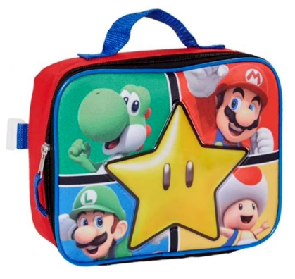 Image 2 of Super Mario Backpack with Rectangle Lunch Bag Set