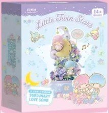 Little Twin Stars Moonlight Love Song Building Block Music Box