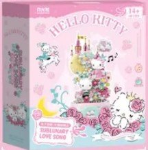 Hello Kitty Moonlight Love Song Building Block Music Box