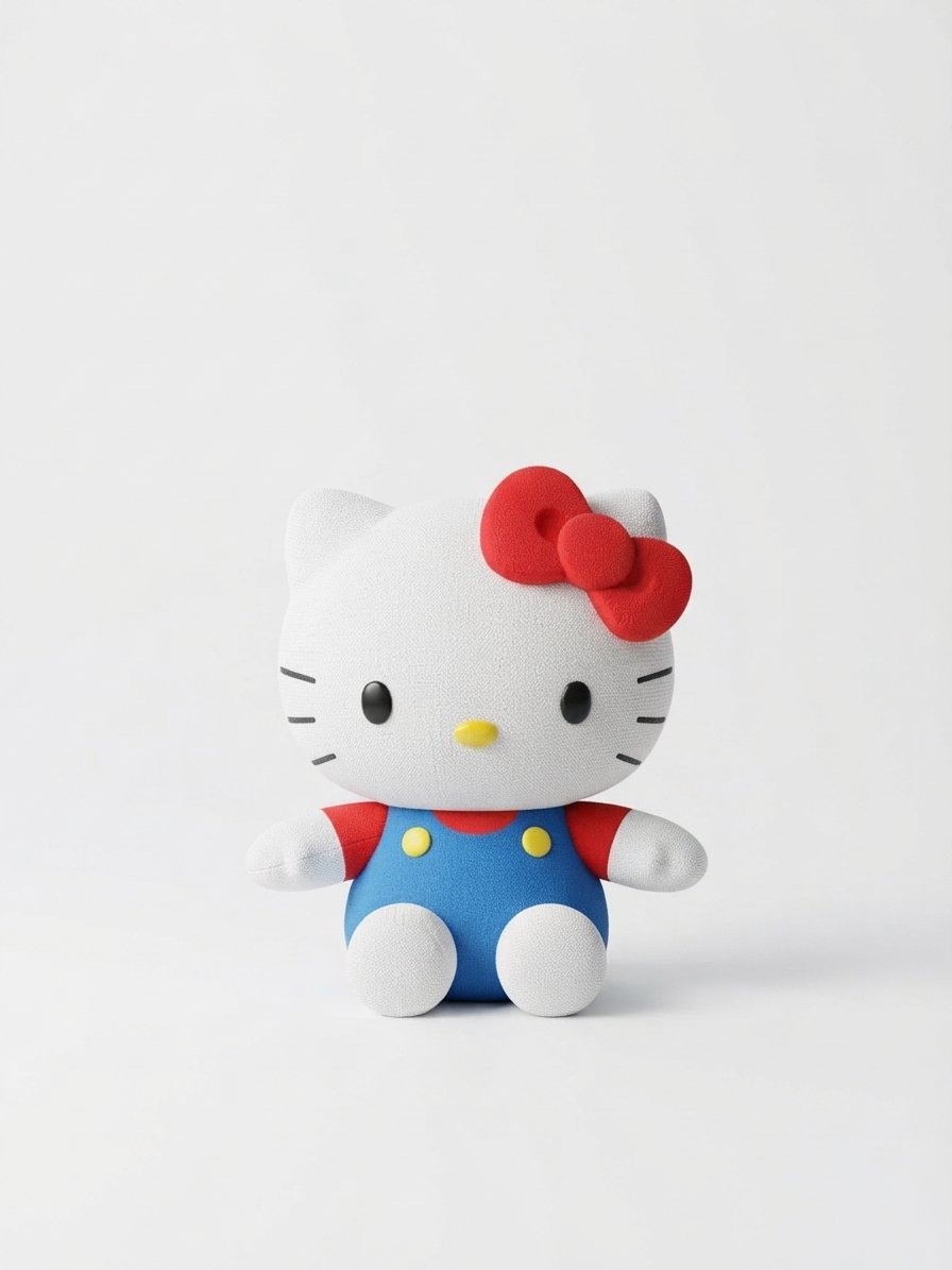 Image 0 of Hello Kitty 4-Inch Magnetic Shoulder Plush
