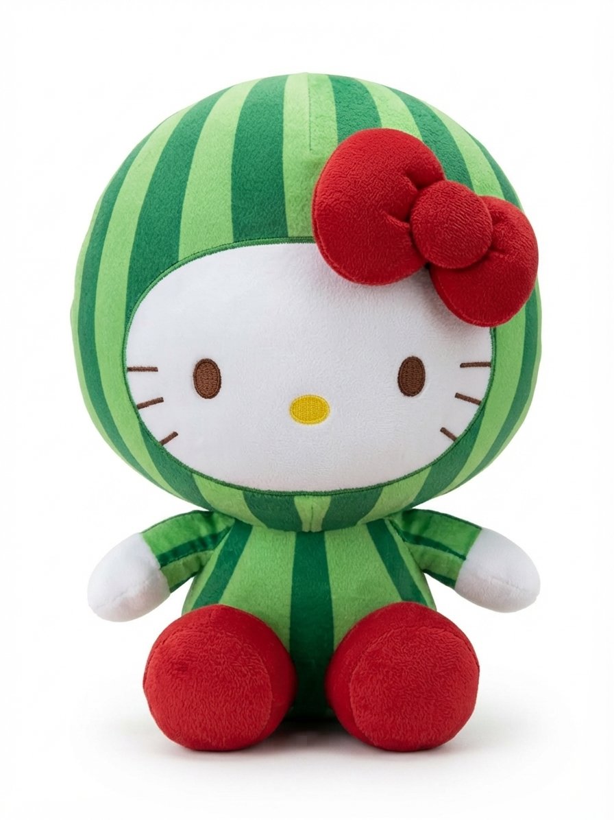 Image 0 of Hello Kitty 13-Inch Watermelon Costume Plush
