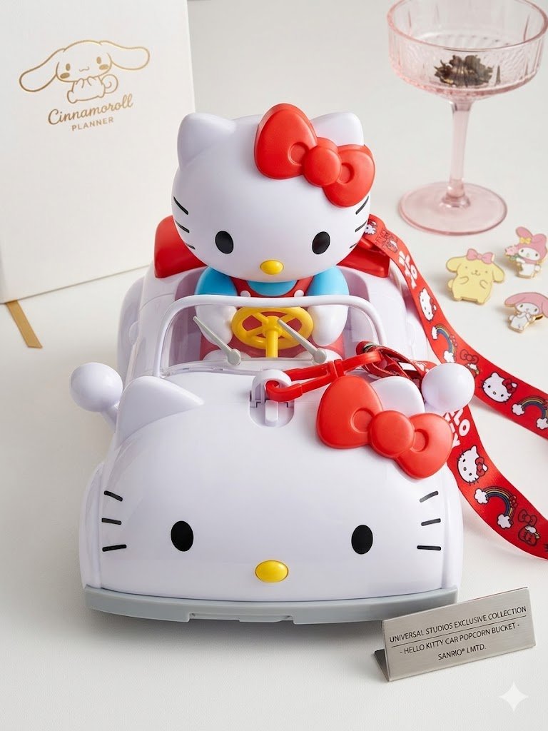 Image 0 of Hello Kitty Car Popcorn Bucket