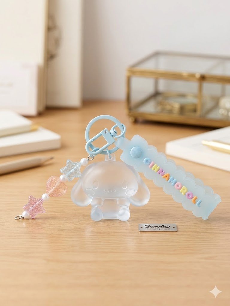 Image 0 of Sanrio Cinnamoroll Translucent Pastel Figural Keychain
