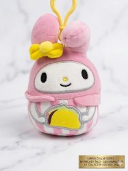 Official Squishmallows Sanrio My Melody Taco Plush Keychain