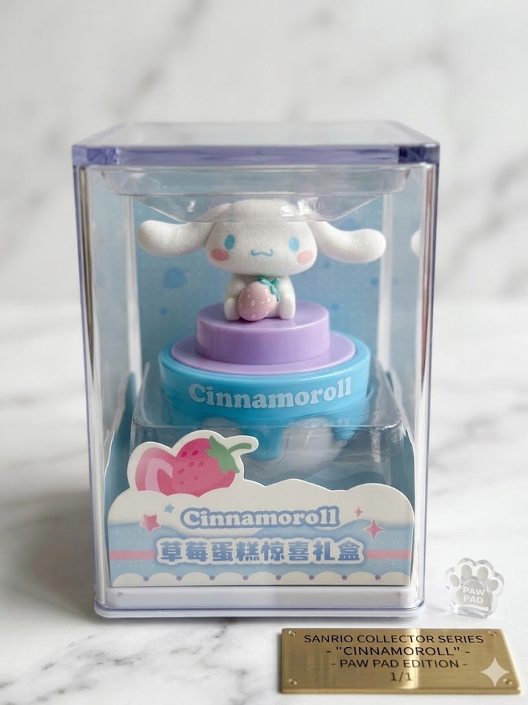Image 0 of Official Sanrio Cinnamoroll Strawberry Cake Surprise Display Box